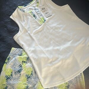 NWT PEBBLE BEACH GOLF TOP AND BOTTOM.  Size large